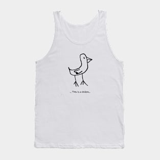 This is a chicken light Tank Top